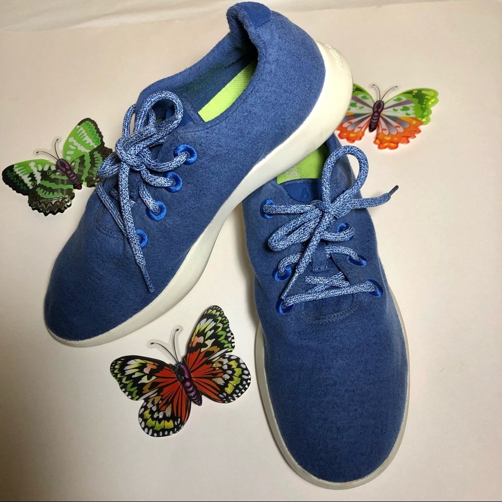 Allbirds Merino Wool Sneakers, Sz 11, Blue, pre-owned, pet/smoke free home
